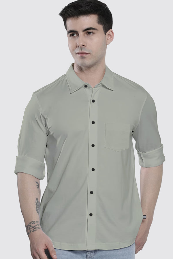 Grey Plain Shirt