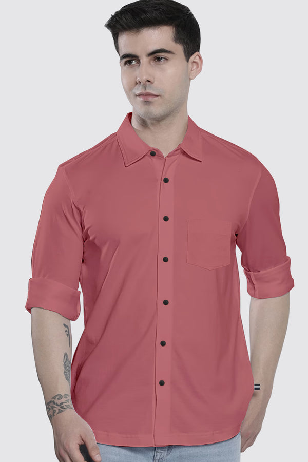 Dusty Pink Plain Shirt