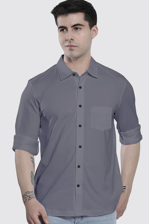 Dark Grey Plain Shirt