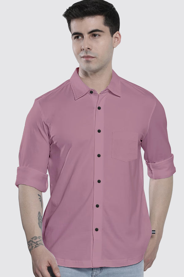 Petal Pink Plain Shirt