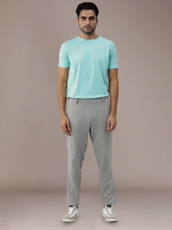 Cyan Plain T-Shirt