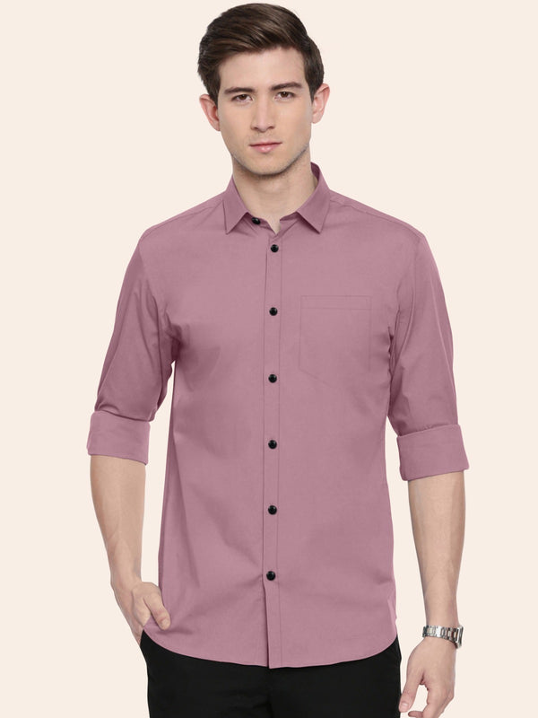 Petal Pink Plain Shirt